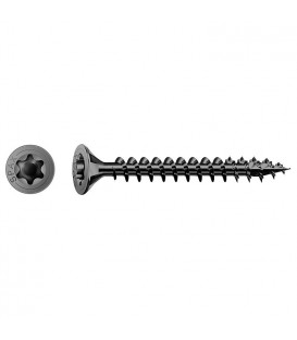 Vis à tête fraisée SPAX®, noir galvanisé, filetage complet, 5x20mm, UE:200