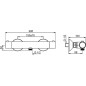 Mitigeur thermostatique de douche apparent Hansa Hansaunita, chromé Mitigeur thermostatique de douche apparent Hansa Hansaunita, chromé