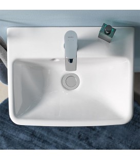 Lave-mains Duravit No. 1 l x h x p : 450 x 140 x 350 mm, avec trop-plein latéral, avec 1 trou robinet, blanc