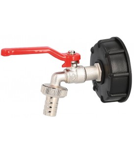 Adapateur IBC avec robinet de vidange 1/2" S 60 x 6