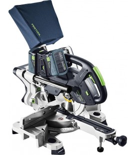 Scie à onglet sans fil Festool 2 x 18 V KSC 60 EB-Basic, sans batterie ni chargeur