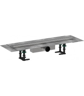 Hansgrohe RainDrain Compact set complet pour installation standard, acier inoxydable brossé, 600