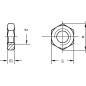 Écrous hexagonaux, forme basse B Cl.04 DIN 439 galvanisés M 10 conditionnement : 500 Écrous hexagonaux, forme basse B Cl.04 DIN 439 galvanisés M 10 conditionnement : 500