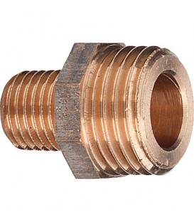Raccord de jonction en bronze G (plat) x R (conique) type 3247 axa DN (3/8") x DN8 (1/4")