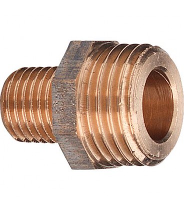 Raccord de jonction en bronze G (plat) x R (conique) type 3247 axa DN (3/8") x DN8 (1/4") Raccord de jonction en bronze G (plat) x R (conique) type 3247 axa DN (3/8") x DN8 (1/4")
