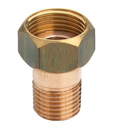 Demi-raccord en bronze type 3335 à joint plat DN25 (1") x DN32 (1 1/4") Demi-raccord en bronze type 3335 à joint plat DN25 (1") x DN32 (1 1/4")