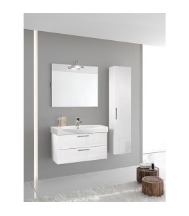 Ensemble de meubles de salle de bains EMIRA série MAA blanc brillant