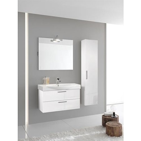Ensemble de meubles de salle de bains EMIRA série MAA blanc brillant