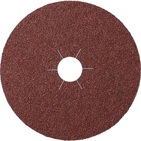 Disques fibre Klingspor CS561, 125 x 22 mm, grain 16, trou étoilé, cond. 25