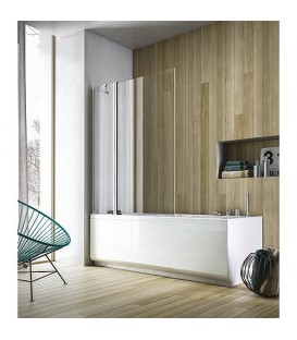 Paroi baignoire Eloa 2.0 1190-1205x1400 mm 6 mm verre ETC 1 partie pivotante + 1 partie fixe