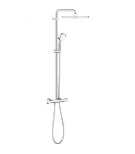 Colonne de douche Grohe Tempesta Cosmopolitan 250 cube, avec mitigeur thermostatique, chromé