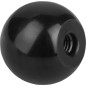 Boule lisse avec filetage plastique femelle M8 forme C, diametre 32 mm Boule lisse avec filetage plastique femelle M8 forme C, diametre 32 mm
