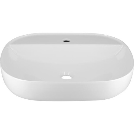 Vasque à poser Mapari lxhxp: 600x150x450mm avec trou robinet