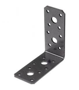 Raccord d´angle DURAVIS® 90 x 90 x 40 mm, matériau : Acier, galvanisé sendzimir, surface : noir-diamant