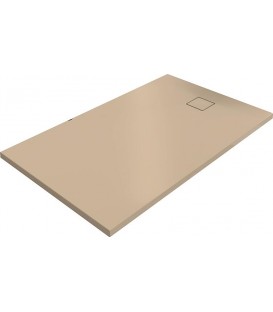 Duschwanne Hüppe EasyFlat Mineralguss anthrazit matt 1200x900x30 mm Ablauf:kurze Seite