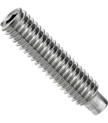 Vis sans tête à six pans creux et tenon 45H selon DIN EN ISO 4028 M 8 x 20 conditionnement : 100 Vis sans tête à six pans creux et tenon 45H selon DIN EN ISO 4028 M 8 x 20 conditionnement : 100