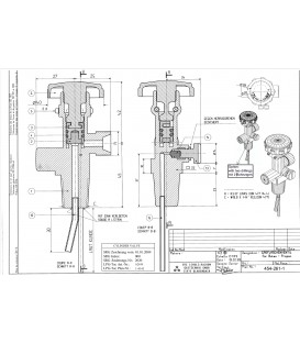 Valve de bouteille gaz de rechange pour petite bouteille propane