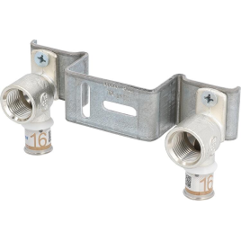 Unité de montage S-Sertir PLUS Uponor Gemini Ø16mm-DN15 (1/2") Femelle c/c150mm