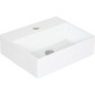 Vasque Elayla avec trou de robinet en céramique, blanc Vasque Elayla avec trou de robinet en céramique, blanc