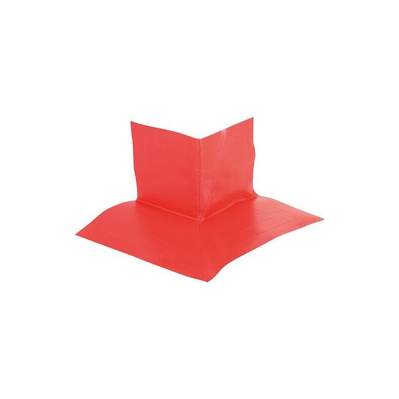 Angle extérieur, autocollant, rouge, hauteur 50 mm