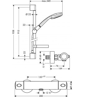 Ensemble Ecostat Combi Croma 100 Multi 3 jets