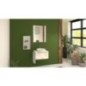 Meuble sous-vasque Kasari blanc mat, 1 tiroir, 595x300x455mm