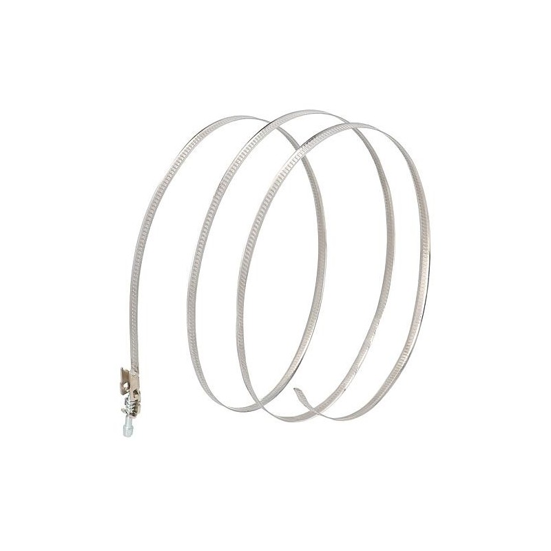 Collier de serrage à vis sans fin  Ø60-215/9 W1 acier inox