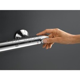 Mitigeur thermostatique de douche AP Grohtherm 500, Saillie 81 mm, matt black