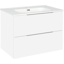 Kits de meubles de salle de bain BALI taupe brillant 2 tiroirs largeur 810 mm
