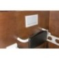 Plaque de commande Geberit Sigma 30, double touche blanc/blanc mat