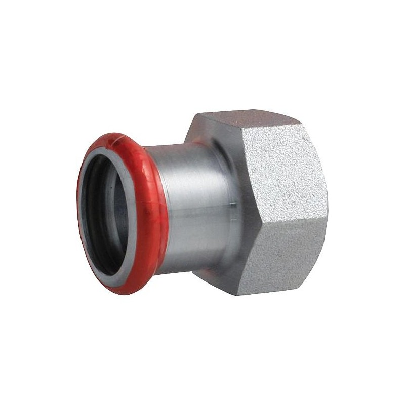 Raccord à sertir en acier au carbone, contour M, manchon de jonction fil. femelle 54 mm x DN40 (1 1/2’’)