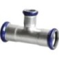 Raccord à sertir en acier inoxydable, contour M, pièce en T réduite 15-22-15mm
