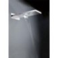 Pomme de douche EILIS 1 type de jet saillie 500 mm Acier inoxydable Noir mat