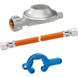 Système mono-bouteille pour petites bouteilles, type EN61, KLF x G1/4" filetage gauche-écrou-tournant, 50 mbar, 1,5 kg/h