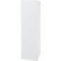 Niche à encastrer pour WC acier brossé Flat 450 1 porte vitrée noire à droite