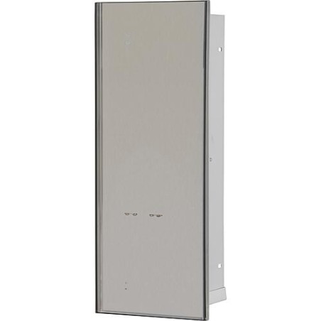 Niche à encastrer pour WC  acier inoxydable à carreler Flat 450 1 porte à droite