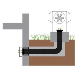 Conduite de raccordement de la pompe à chaleur Aeroline PEX TERRA PE WP, DN 32 x 2,9, longueur 17,5