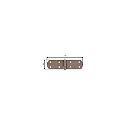 Charnière pour caisses DURAVIS® 135 x 35 x 2 mm, matériau : Acier, bleu zingué, surface : beige nacré RAL 1035
