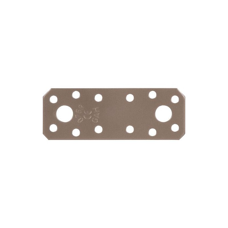 Raccord plat DURAVIS® 96 x 35 x 2,5 mm, matériau : Acier, galvanisé sendzimir, surface : beige nacré RAL 1035