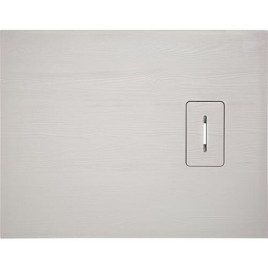 Receveur de douche Lendou 1200 x 35 x 900 mm avec structure en bois fonte minérale beige mat, écoul. 90 mm