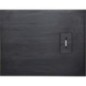 Receveur de douche Lendou 1200 x 35 x 900 mm avec structure en bois fonte minérale noir mat, écoul. 90 mm