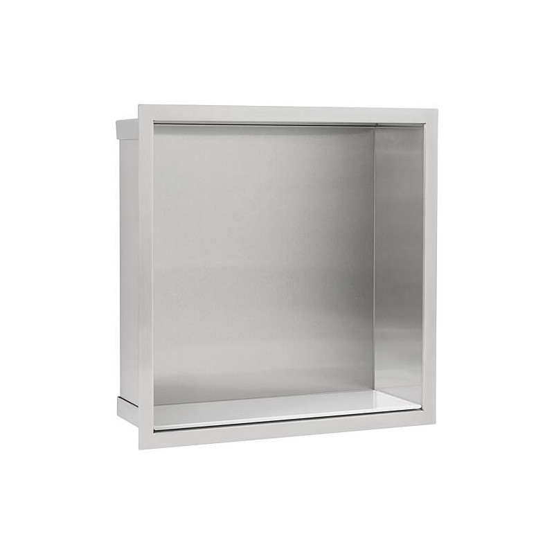 Niche murale lxhxp: 324x324x100 mm paroi arrière inox