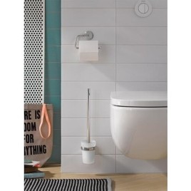 Porte-rouleau WC emco round sans couvercle, chrome