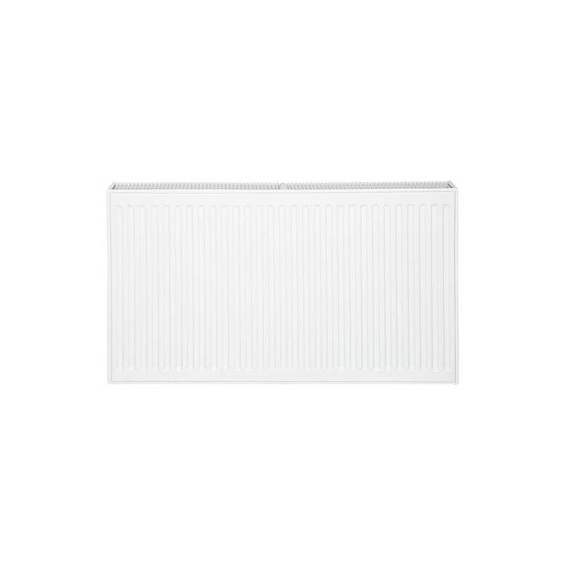 Radiateur profilé PLATTELLA V6 L raccordement standard 6-raccords, Type 22/500/1800, couleur blanc RAL 9016