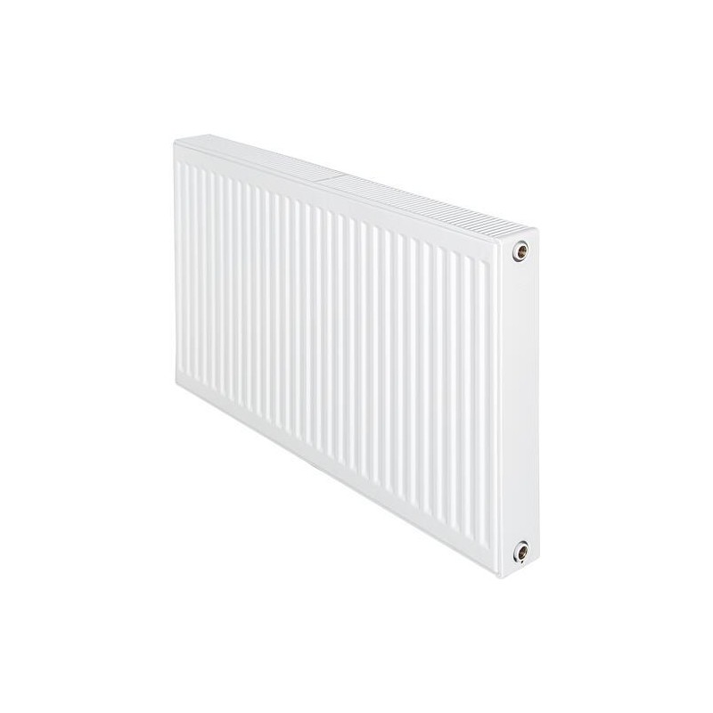 Radiateur profilé PLATTELLA V6 L raccordement standard 6-raccords, Type 22/600/500, couleur blanc RAL 9016