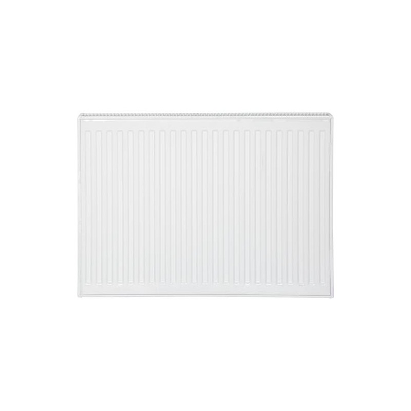Radiateur profilé PLATTELLA V6 C raccordement central 6-raccords, Type 21/600/2000, couleur blanc RAL 9016