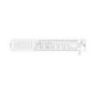 Radiateur profilé PLATTELLA V6 C raccordement central 6-raccords, Type 21/600/2000, couleur blanc RAL 9016