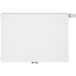 Radiateur plan LINEAR V6 C raccordement central 6-raccords, Type 21/600/800, couleur blanc RAL 9016