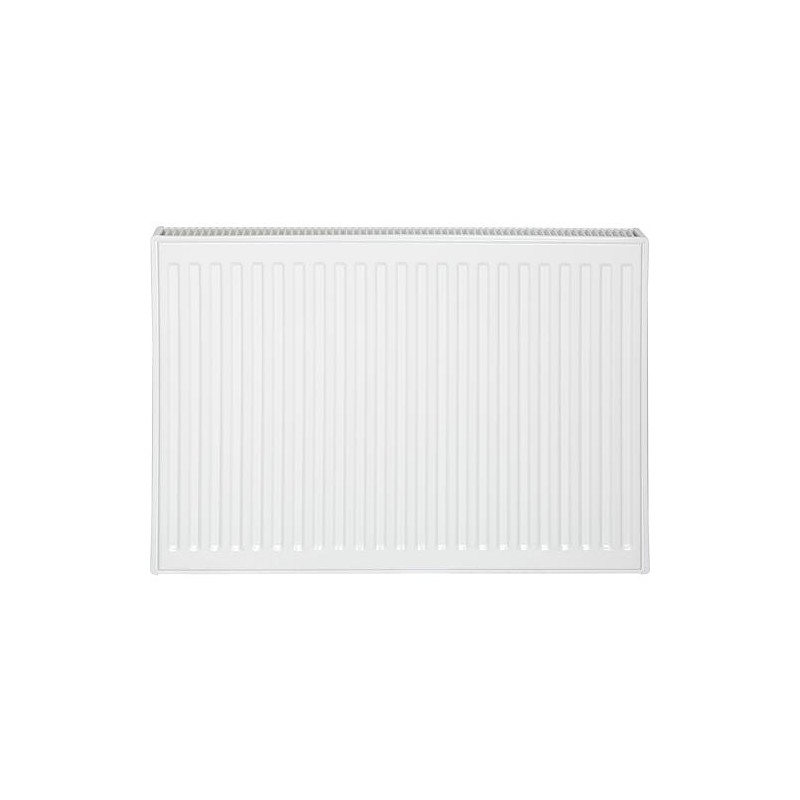 Radiateur profilé PLATTELLA V6 L raccordement standard 6-raccords, Type 21/500/1800, couleur blanc RAL 9016