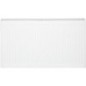 Radiateur profilé PLATTELLA V6 C raccordement central 6-raccords, Type 33/600/2400, couleur blanc RAL 9016